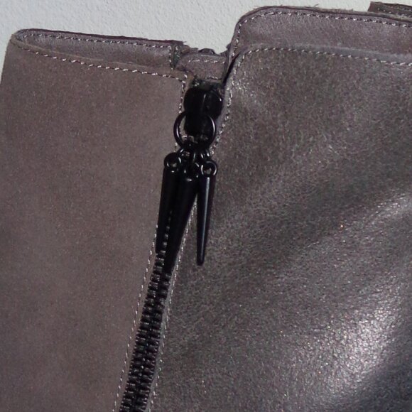 Fergie Womens Aurora Brown Skinny Wedge Ankle Boots - Picture 5 of 6